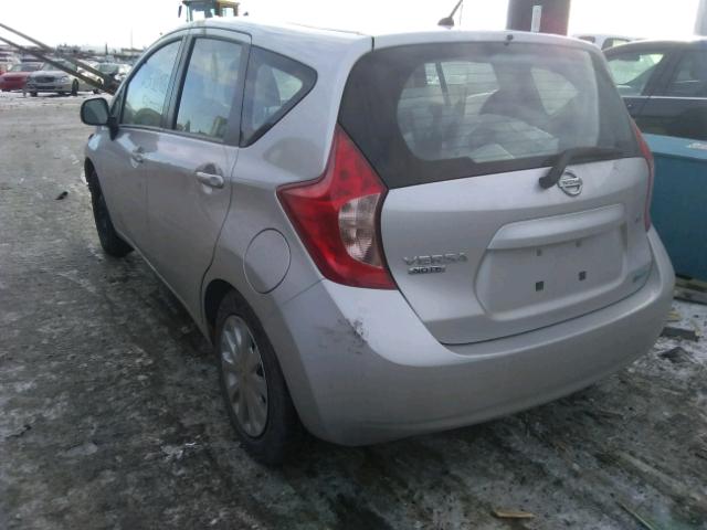 3N1CE2CP4EL385840 - 2014 NISSAN VERSA NOTE SILVER photo 3