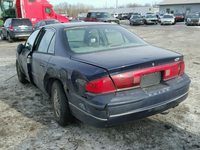 2G4WB52K7X1582060 - 1999 BUICK REGAL LS BLUE photo 3