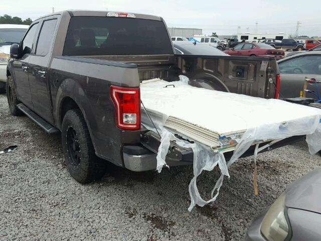 1FTEW1CF6GKE01626 - 2016 FORD F150 SUPER BROWN photo 3