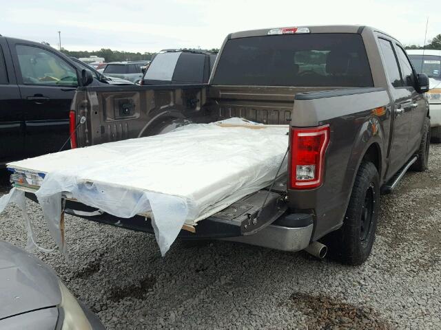 1FTEW1CF6GKE01626 - 2016 FORD F150 SUPER BROWN photo 4