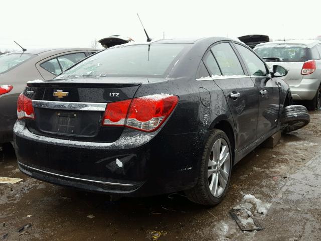 1G1PH5SCXC7331460 - 2012 CHEVROLET CRUZE LTZ BLACK photo 4