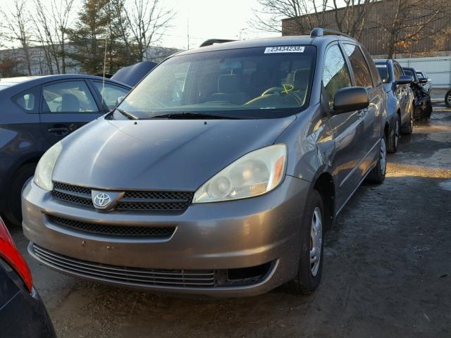 5TDZA23C54S095101 - 2004 TOYOTA SIENNA CE GRAY photo 2