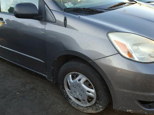 5TDZA23C54S095101 - 2004 TOYOTA SIENNA CE GRAY photo 9