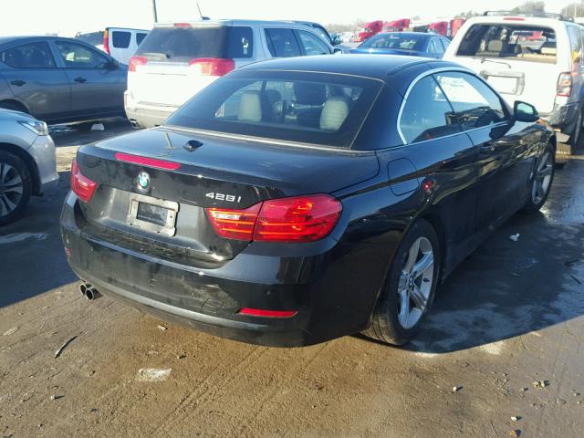 WBA3V7C50F5A24129 - 2015 BMW 428 I BLACK photo 4