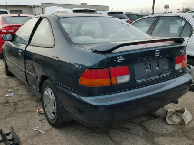 1HGEJ825XTL013501 - 1996 HONDA CIVIC EX მწვანე ფოტო 3
