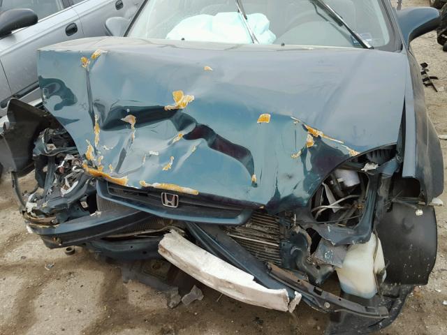 1HGEJ825XTL013501 - 1996 HONDA CIVIC EX მწვანე ფოტო 9