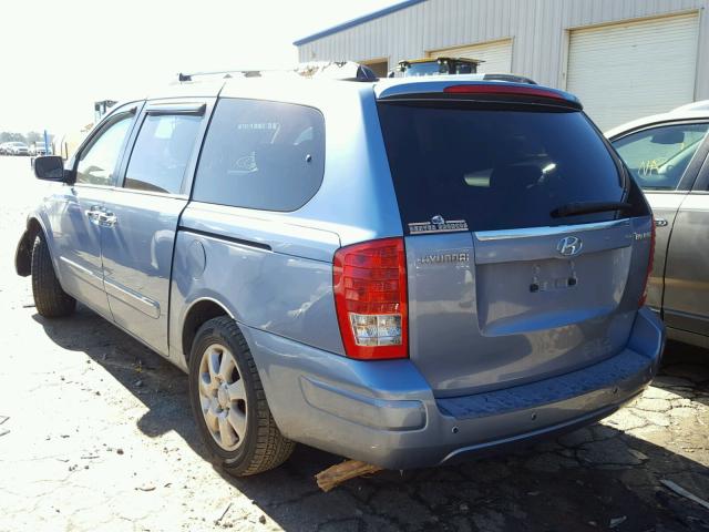 KNDMC233086044227 - 2008 HYUNDAI ENTOURAGE BLUE photo 3