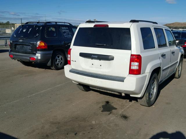 1J4FF28B59D232748 - 2009 JEEP PATRIOT SP WHITE photo 4