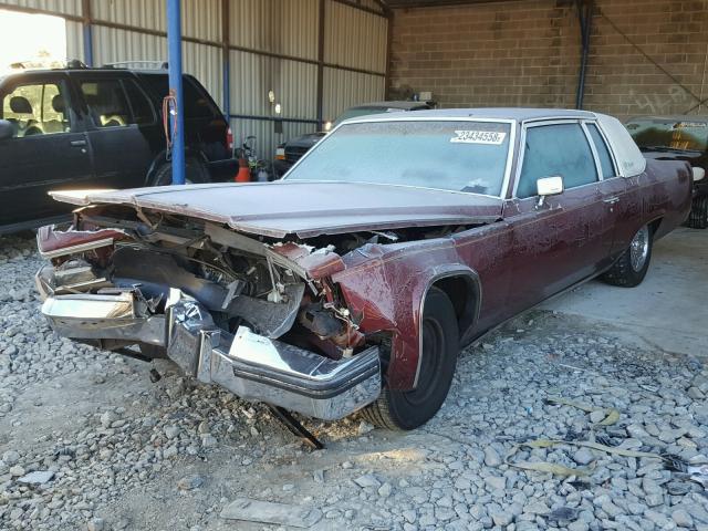 1G6AD4782D9244569 - 1983 CADILLAC DEVILLE BROWN photo 2