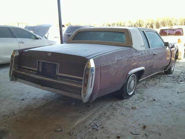 1G6AD4782D9244569 - 1983 CADILLAC DEVILLE BROWN photo 4