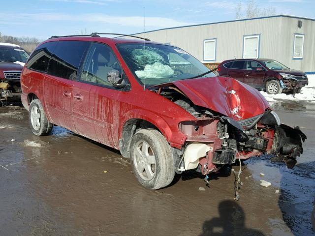 2D4GP44L87R108052 - 2007 DODGE GRAND CARA RED photo 1