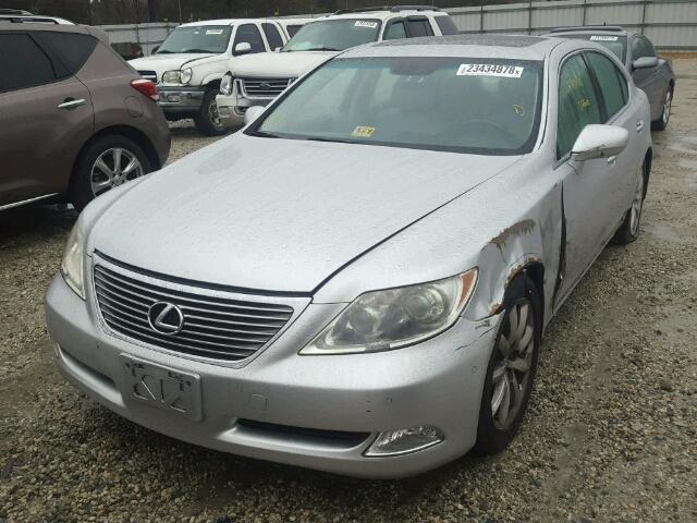 JTHBL46F375036618 - 2007 LEXUS LS 460 SILVER photo 2