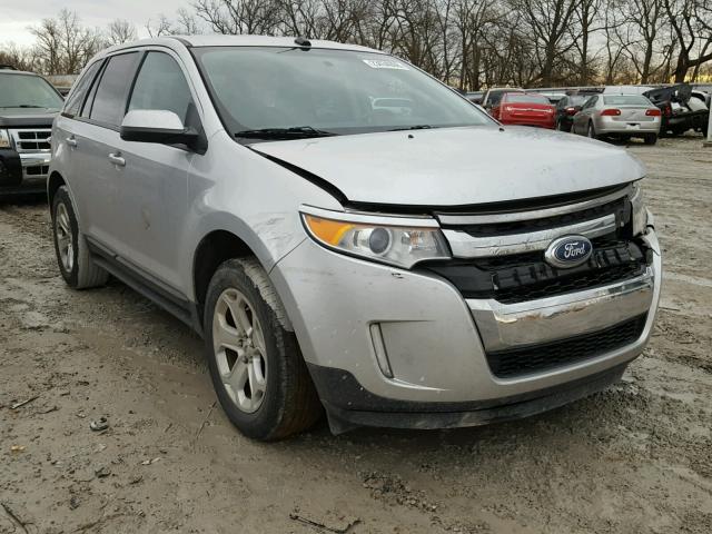 2FMDK3J91DBA83674 - 2013 FORD EDGE SEL SILVER photo 1