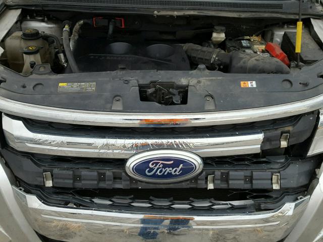 2FMDK3J91DBA83674 - 2013 FORD EDGE SEL SILVER photo 7