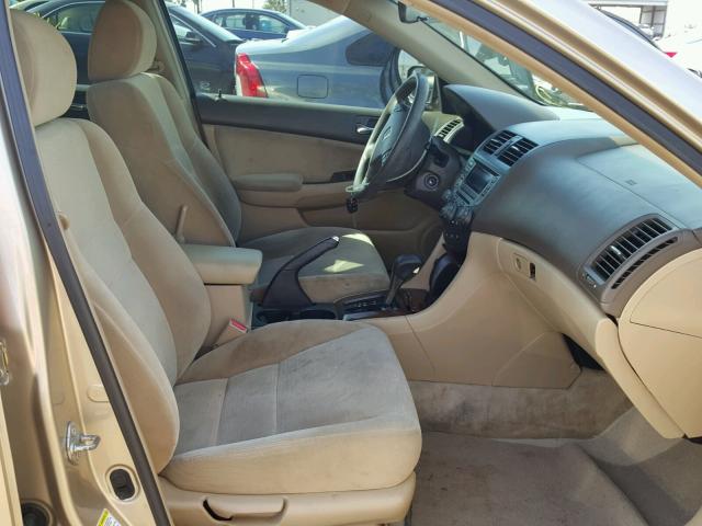 1HGCM567X7A024184 - 2007 HONDA ACCORD EX GOLD photo 5