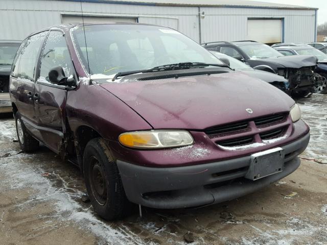 2B4FP25B2YR699142 - 2000 DODGE CARAVAN MAROON photo 1