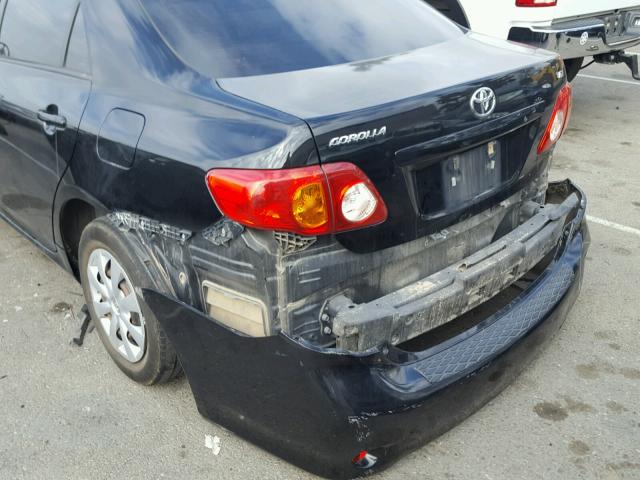 2T1BU40E69C034799 - 2009 TOYOTA COROLLA BA BLACK photo 9