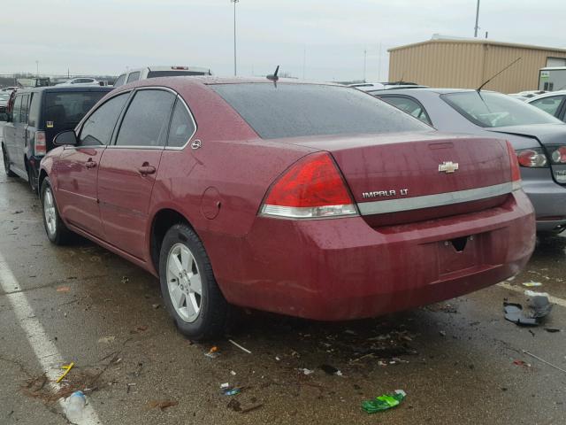 2G1WT58K069204969 - 2006 CHEVROLET IMPALA LT MAROON photo 3