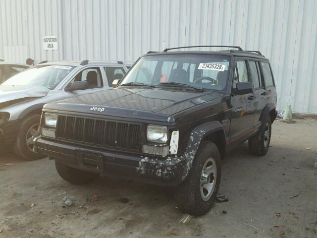 1J4FJ68S8TL234206 - 1996 JEEP CHEROKEE S BLACK photo 2