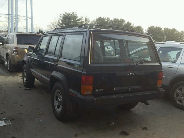 1J4FJ68S8TL234206 - 1996 JEEP CHEROKEE S BLACK photo 3