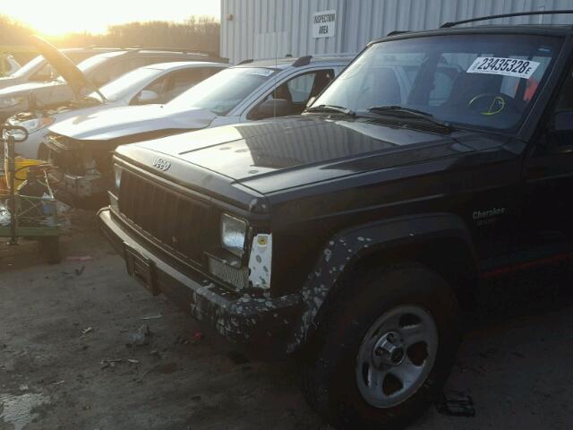 1J4FJ68S8TL234206 - 1996 JEEP CHEROKEE S BLACK photo 9