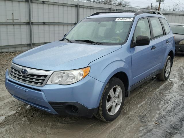 JF2SHBBC3BH749045 - 2011 SUBARU FORESTER 2 BLUE photo 2