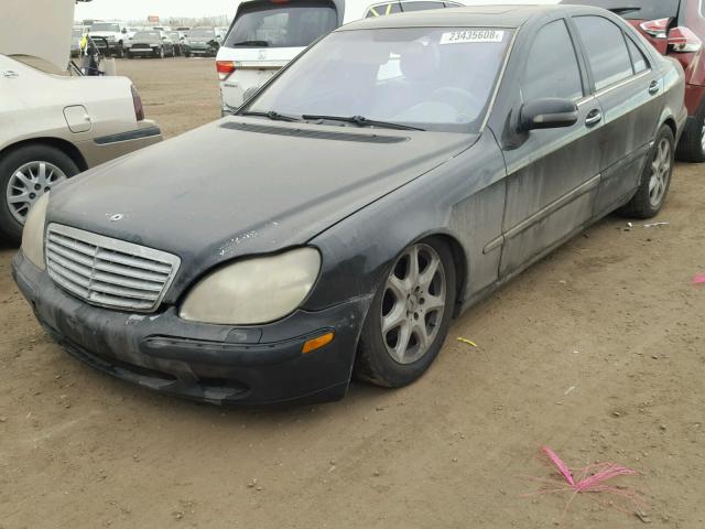 WDBNG75J22A300100 - 2002 MERCEDES-BENZ S 500 BLACK photo 2