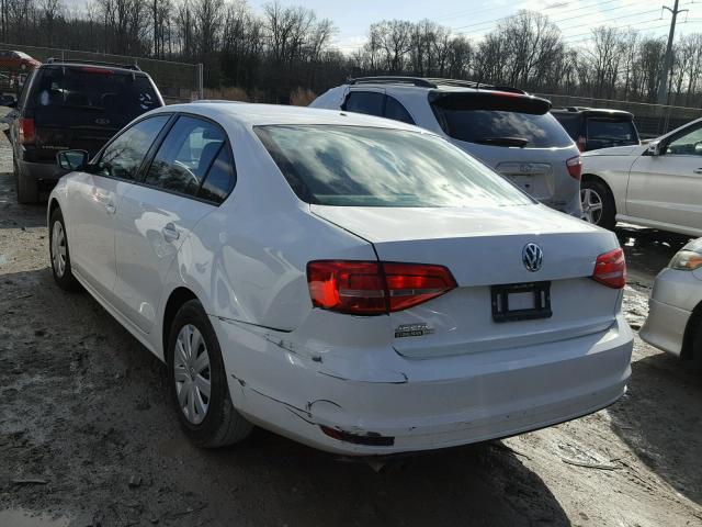 3VW2K7AJXFM417244 - 2015 VOLKSWAGEN JETTA BASE 白色 照片 3