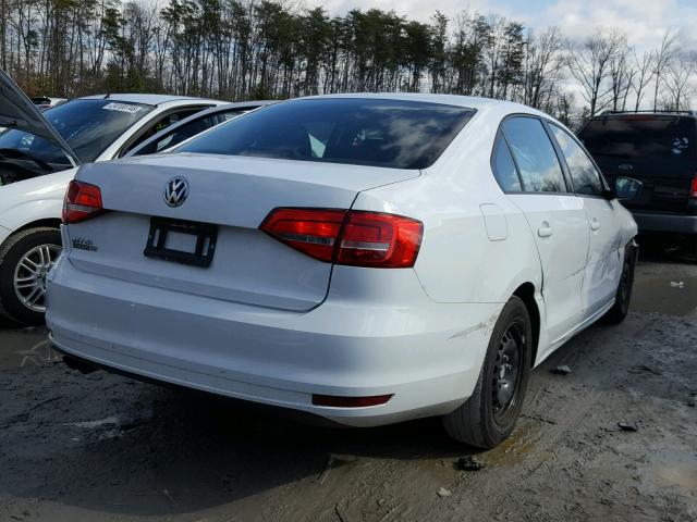 3VW2K7AJXFM417244 - 2015 VOLKSWAGEN JETTA BASE WHITE photo 4