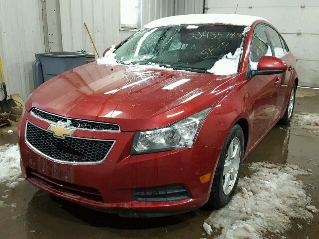 1G1PE5SC6C7234703 - 2012 CHEVROLET CRUZE LT RED photo 2