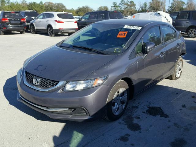 2HGFB2F5XFH548628 - 2015 HONDA CIVIC LX GRAY photo 2