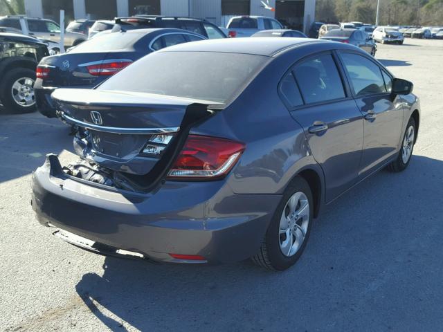 2HGFB2F5XFH548628 - 2015 HONDA CIVIC LX GRAY photo 4