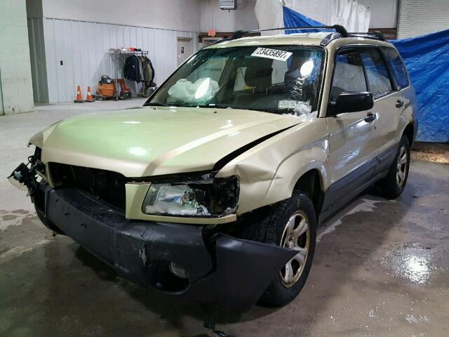 JF1SG63684H720358 - 2004 SUBARU FORESTER 2 TAN photo 2