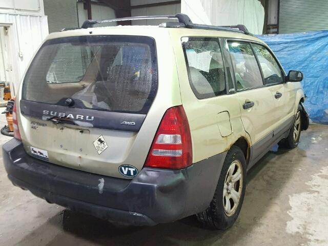 JF1SG63684H720358 - 2004 SUBARU FORESTER 2 TAN photo 4