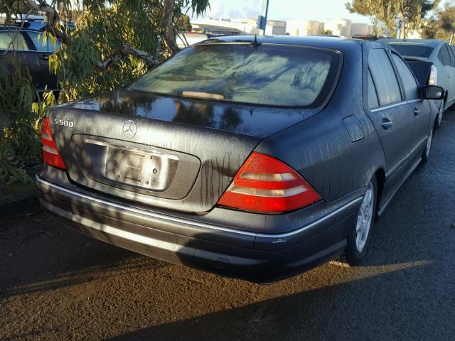 WDBNG75J92A241255 - 2002 MERCEDES-BENZ S 500 BLACK photo 4