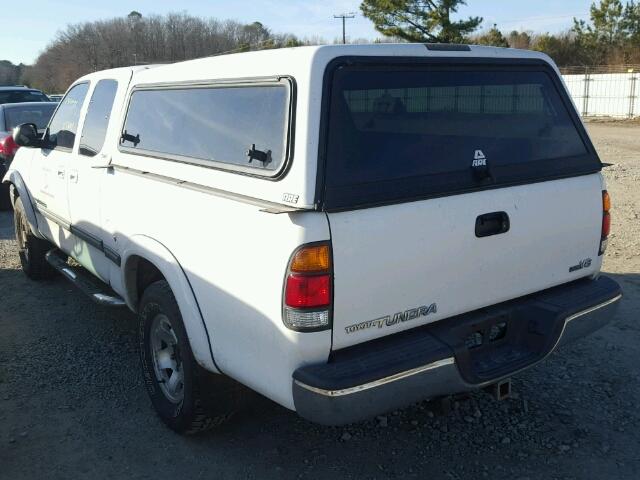 5TBRT34192S235928 - 2002 TOYOTA TUNDRA ACC WHITE photo 3