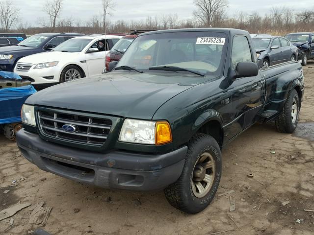 1FTYR10D73PA72679 - 2003 FORD RANGER GREEN photo 2