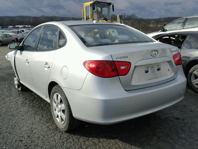 KMHDU46D68U541657 - 2008 HYUNDAI ELANTRA GL SILVER photo 3