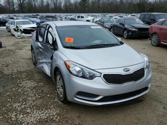 KNAFX4A67G5542464 - 2016 KIA FORTE LX SILVER photo 1