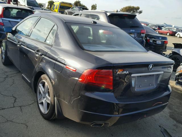 19UUA66286A063507 - 2006 ACURA 3.2TL BLACK photo 3