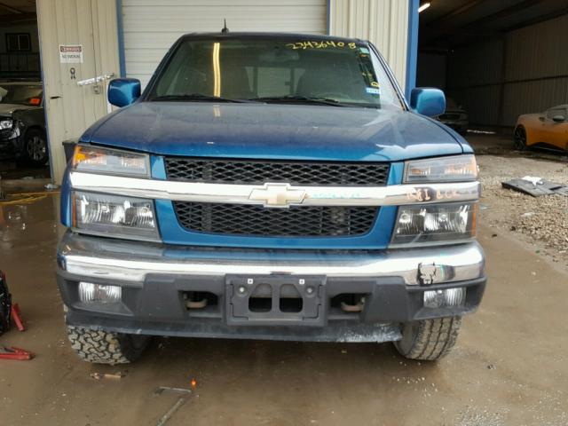 1GCHTDFE9B8141271 - 2011 CHEVROLET COLORADO L BLUE photo 9