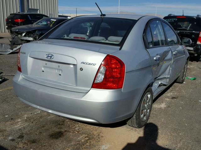 KMHCN4AC3AU481771 - 2010 HYUNDAI ACCENT GLS SILVER photo 4