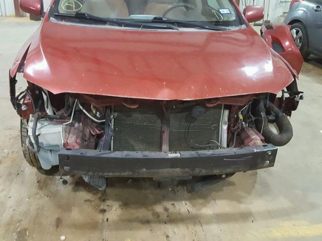 1NXBU40E39Z072229 - 2009 TOYOTA COROLLA BA RED photo 9