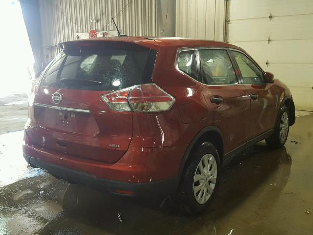 5N1AT2MV7GC784243 - 2016 NISSAN ROGUE S MAROON photo 4