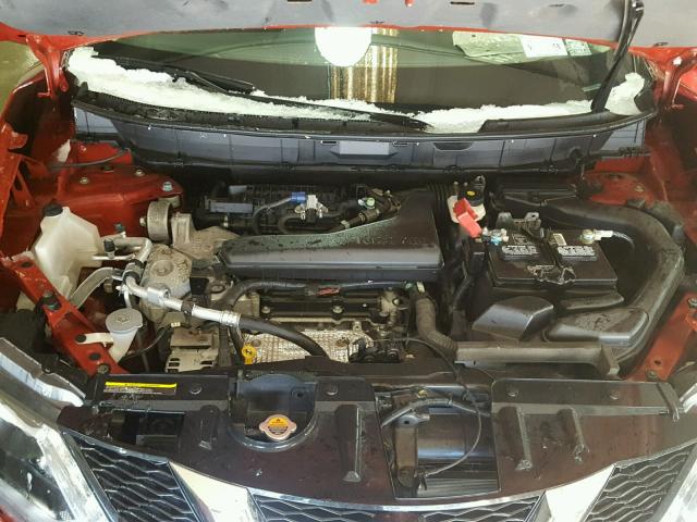 5N1AT2MV7GC784243 - 2016 NISSAN ROGUE S MAROON photo 7