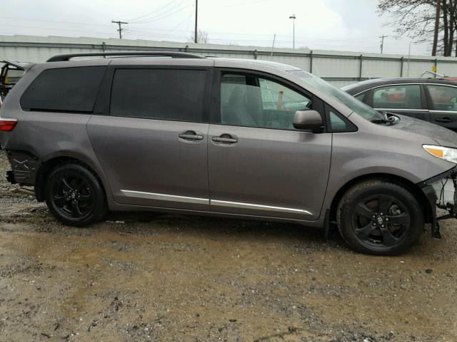 5TDKK3DC6FS553024 - 2015 TOYOTA SIENNA LE CHARCOAL photo 9