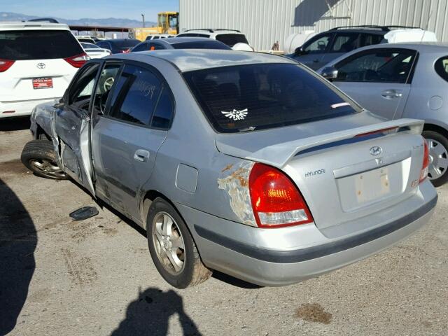 KMHDN45D43U571179 - 2003 HYUNDAI ELANTRA GL SILVER photo 3