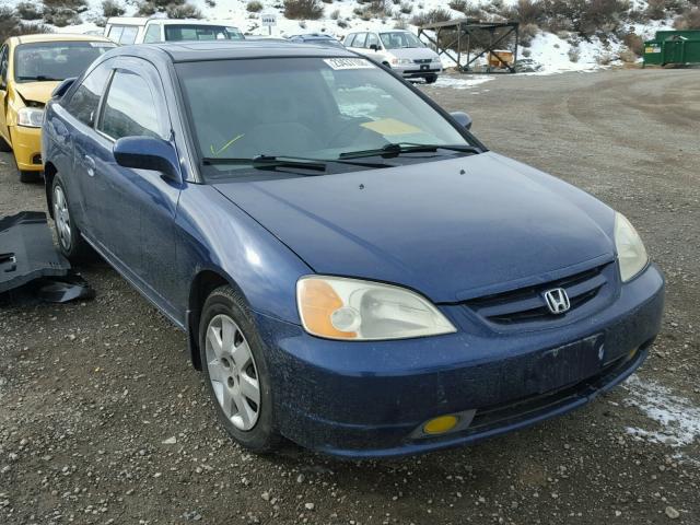 1HGEM22922L074248 - 2002 HONDA CIVIC EX BLUE photo 1