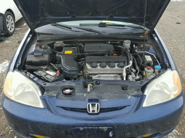 1HGEM22922L074248 - 2002 HONDA CIVIC EX BLUE photo 7