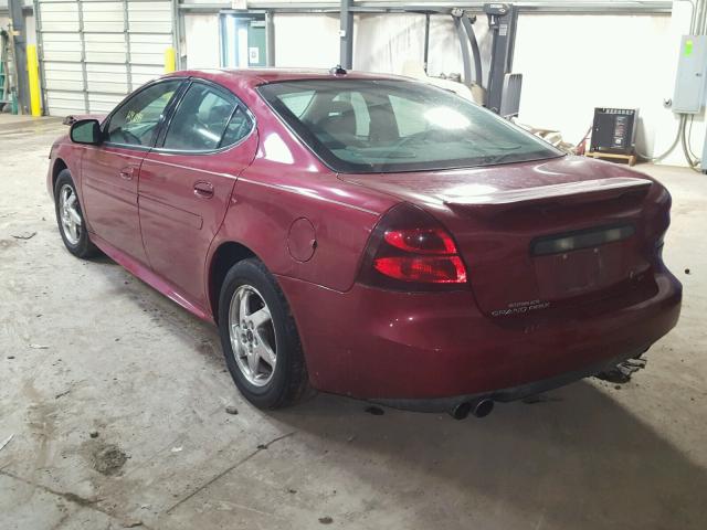 2G2WS542641323755 - 2004 PONTIAC GRAND PRIX MAROON photo 3